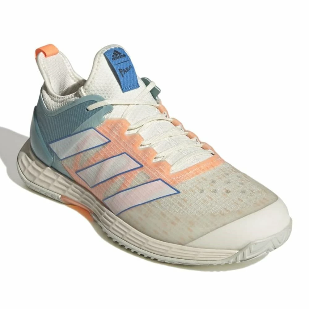 Adidas Adizero Ubersonic 4 Parley Men's Tennis Shoes (White/Beam Orange) - Image 5