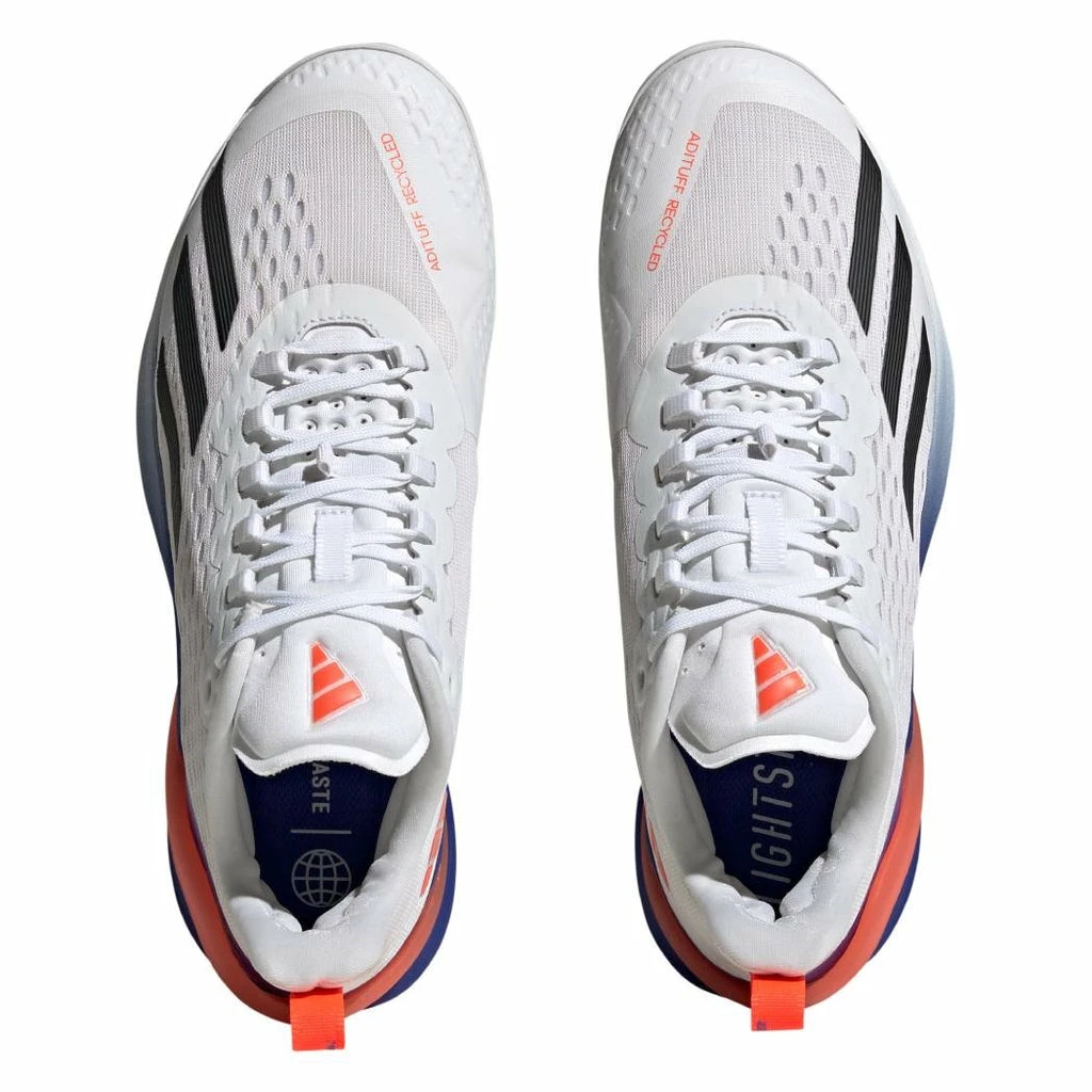 Adidas Adizero Cybersonic Men's Tennis Shoe (White/Black) - Image 5