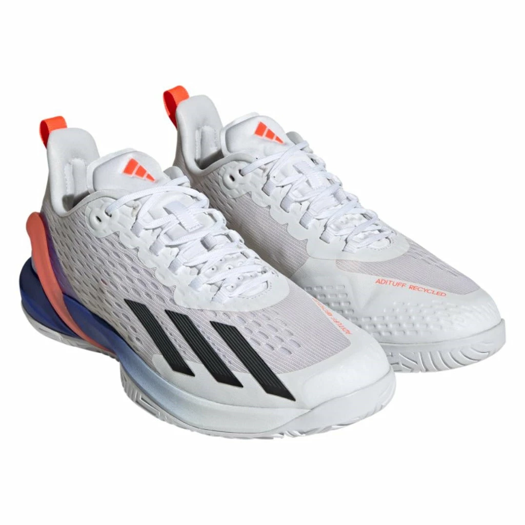 Adidas Adizero Cybersonic Men's Tennis Shoe (White/Black) - Image 3