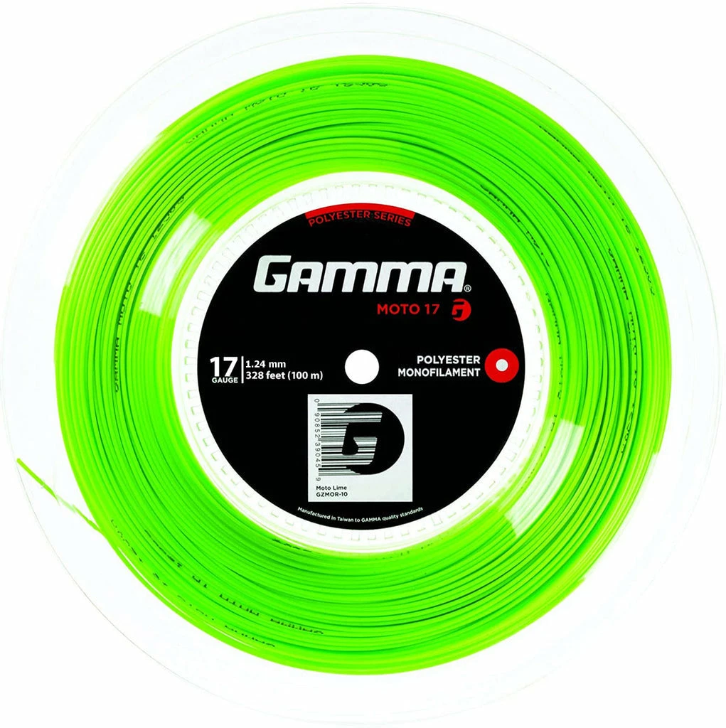Gamma AMP Moto 17 Tennis String Mini Reel (Lime)