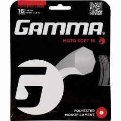 Gamma AMP Moto Soft 16 Tennis String (Charcoal)