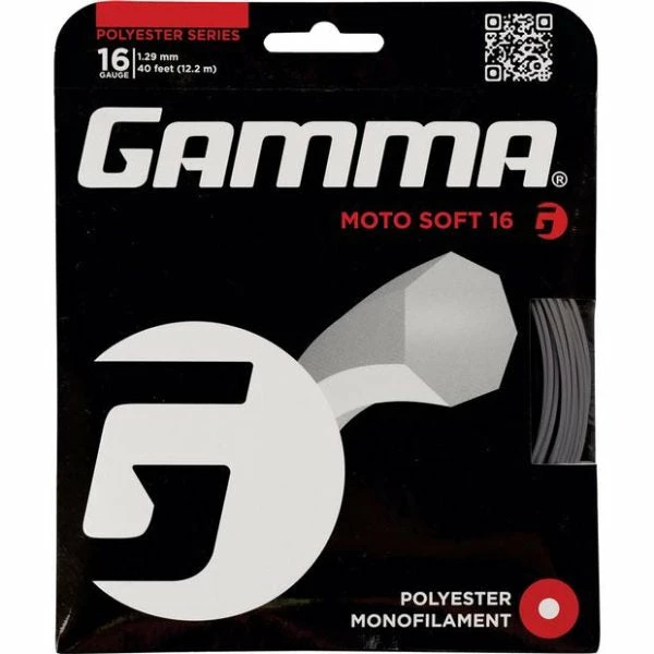 Gamma AMP Moto Soft 16 Tennis String (Charcoal)
