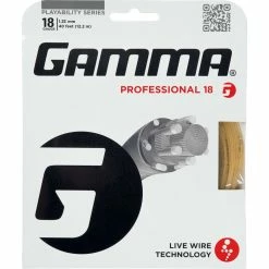 Gamma Live Wire Professional 18 Tennis String (Natural)