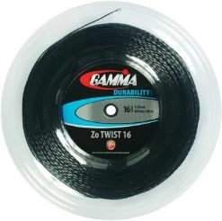 Gamma Zo Twist 16 Tennis String Reel (Black)