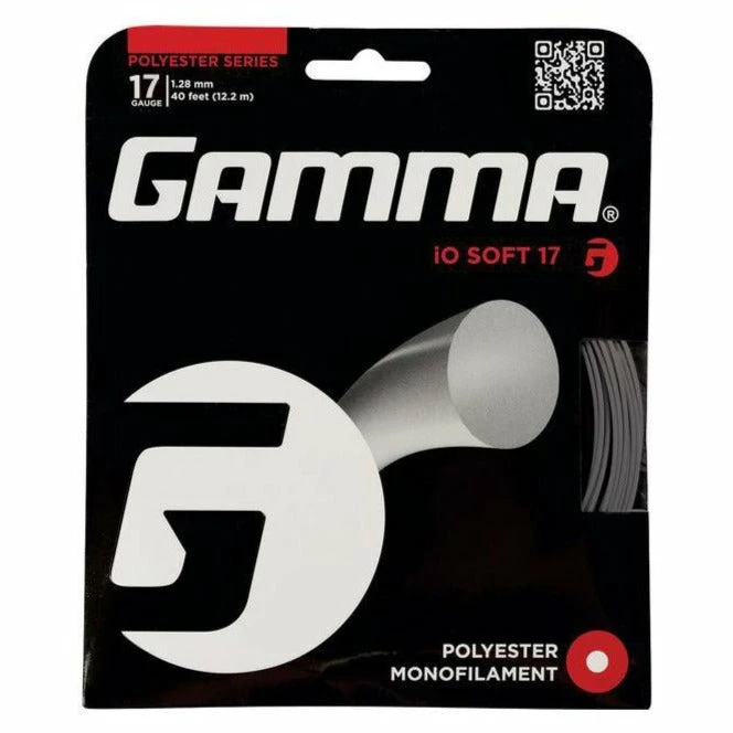 Gamma IO Soft 17 Tennis String (Charcoal)