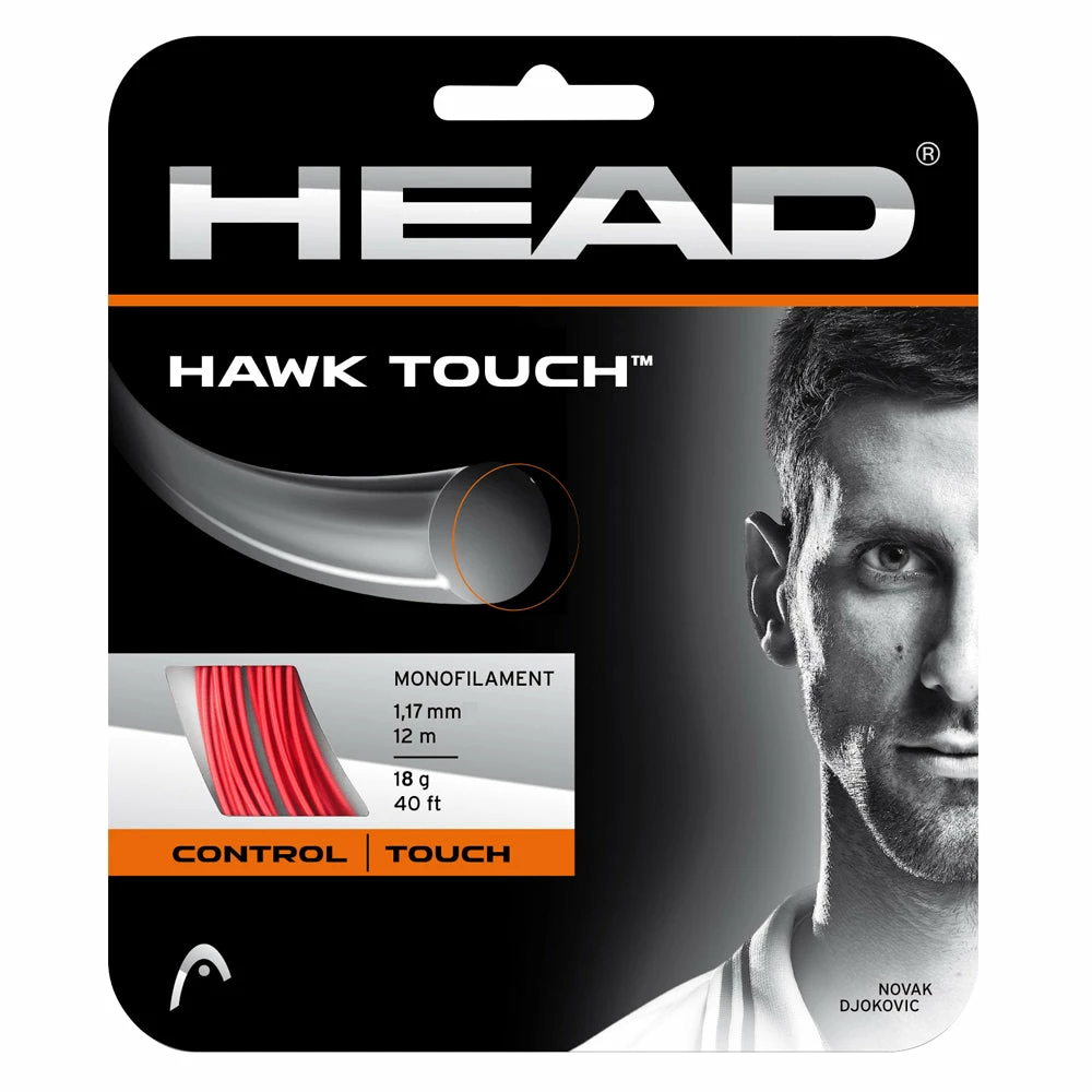 Head Hawk Touch 19 Tennis String (Red)