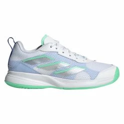Adidas AvaFlash Women's Tennis Shoe (White/Blue)