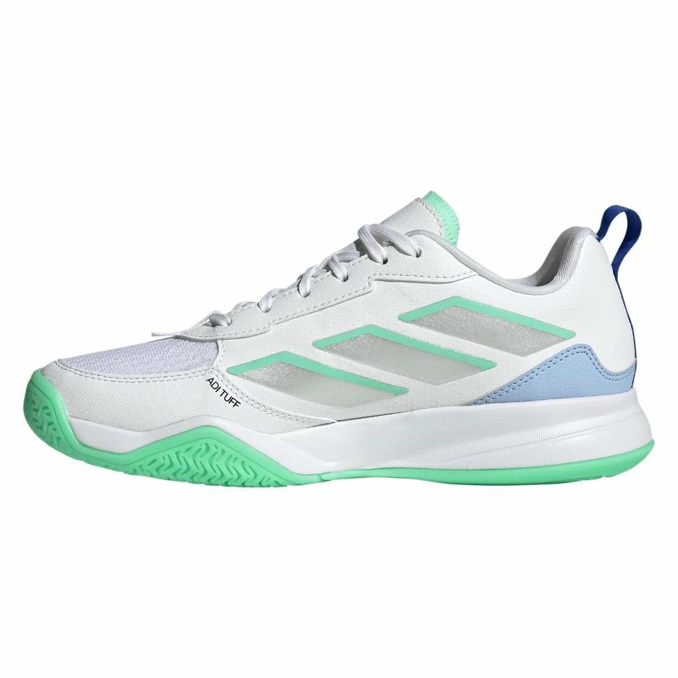Adidas AvaFlash Women's Tennis Shoe (White/Blue) - Image 2