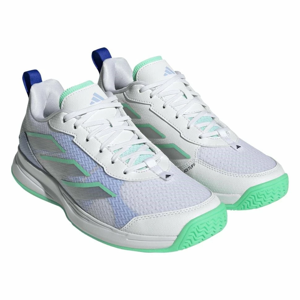Adidas AvaFlash Women's Tennis Shoe (White/Blue) - Image 5
