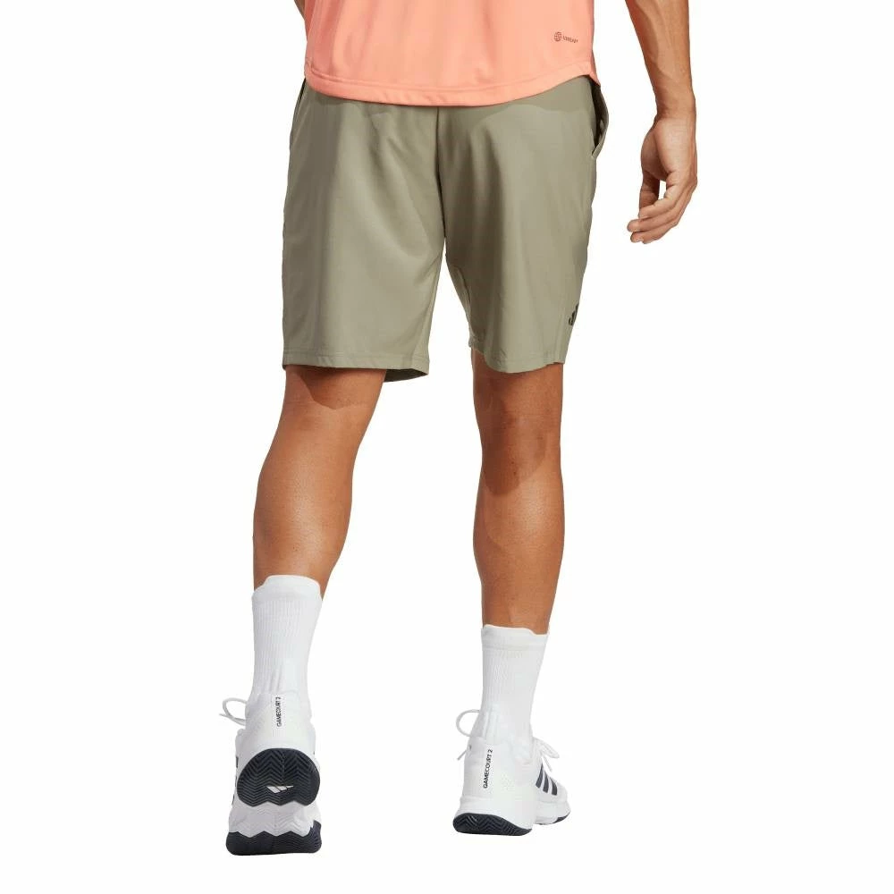 Adidas Men's 3 Stripe 7-inch Club Shorts (Khaki) - Image 4