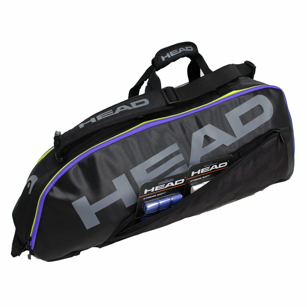 Head Tour Team Combi 6 Pack Racquet Bag (Black/Purple) - Image 2