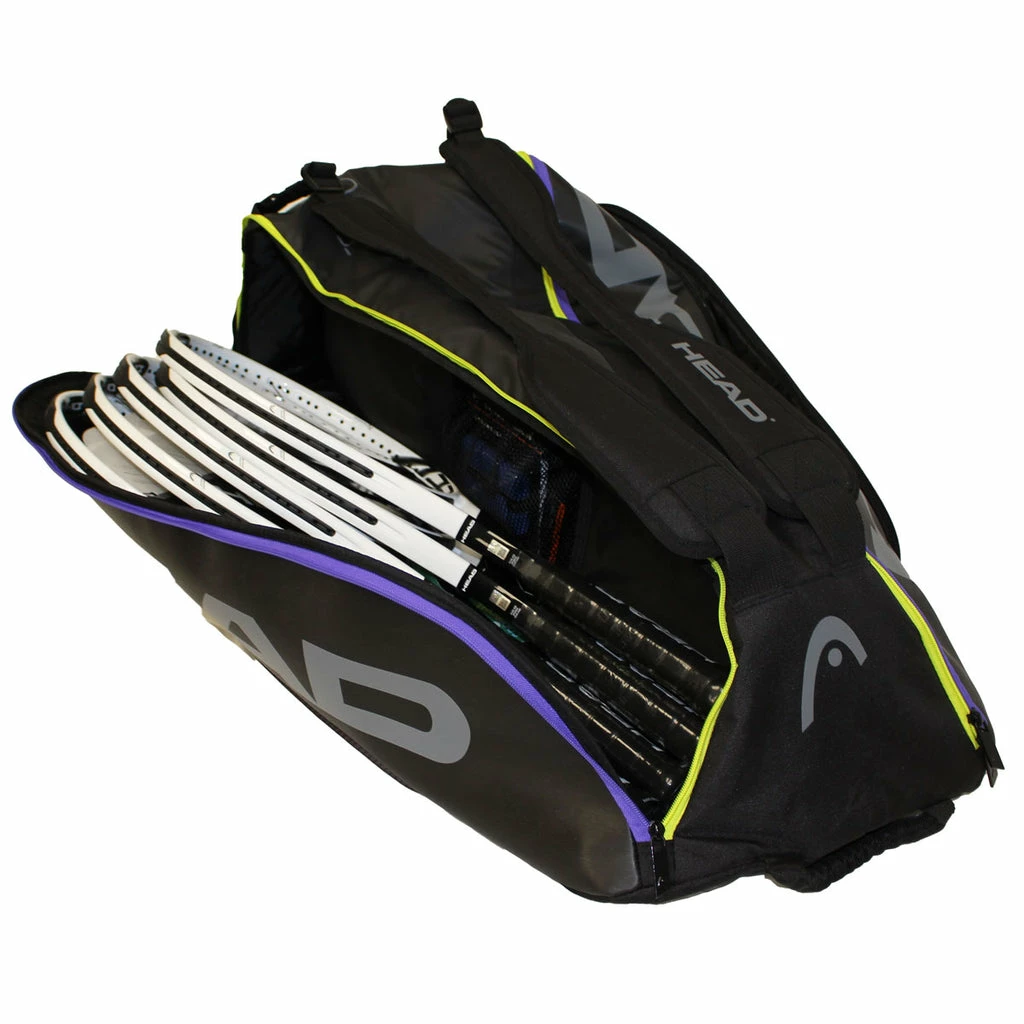 Head Tour Team Supercombi 9 Pack Racquet Bag (Black/Purple) - Image 3