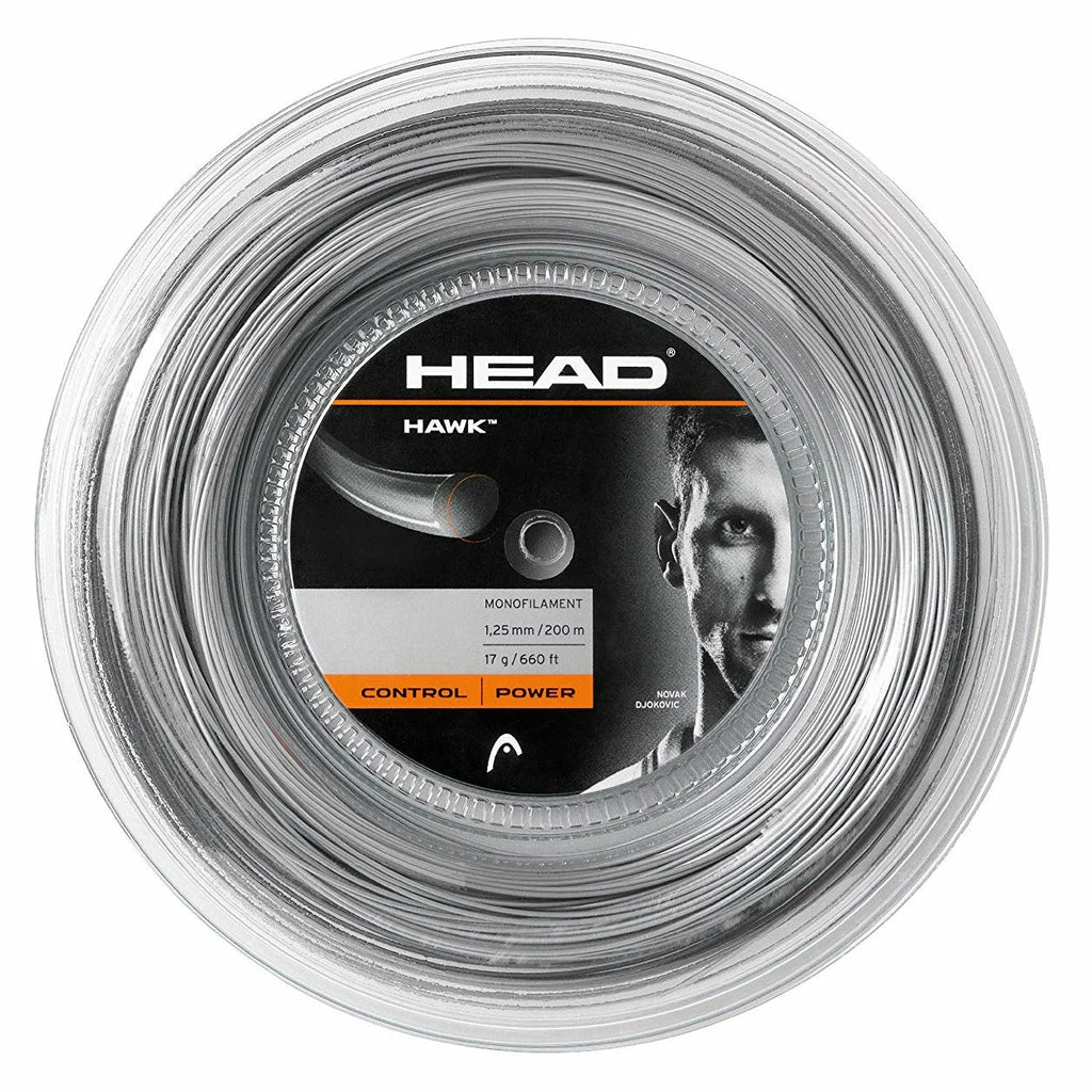 Head Hawk 17 Tennis String Reel (Silver)