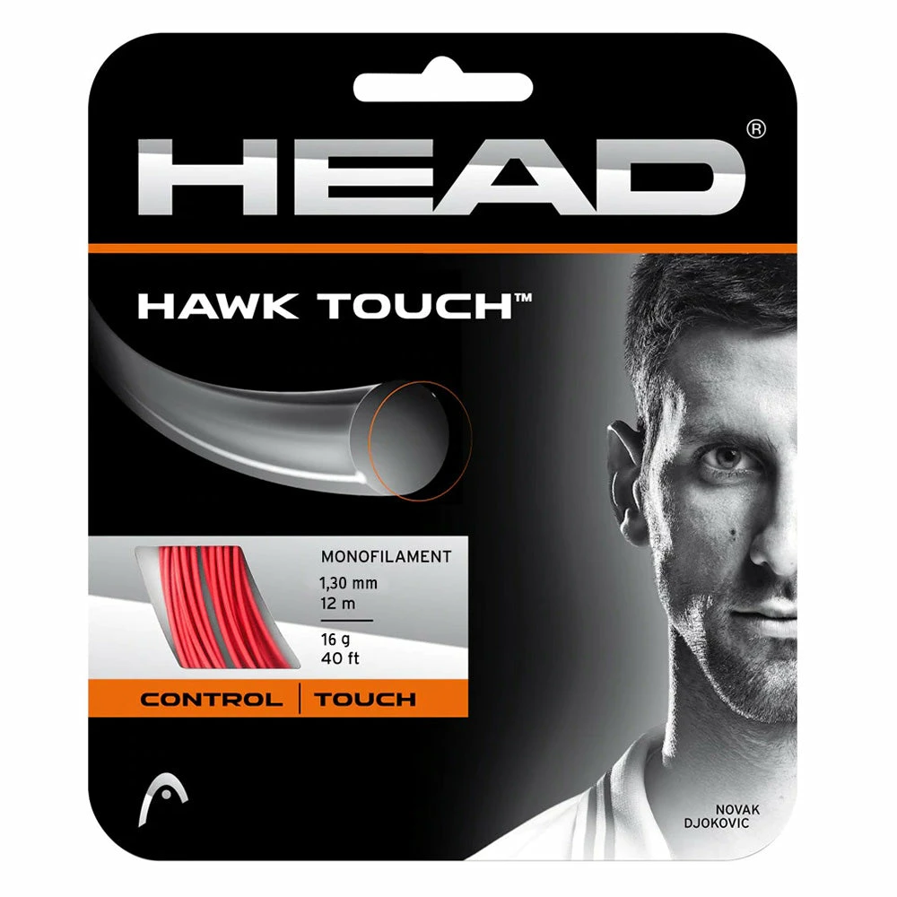Head Hawk Touch 16 Tennis String (Red)