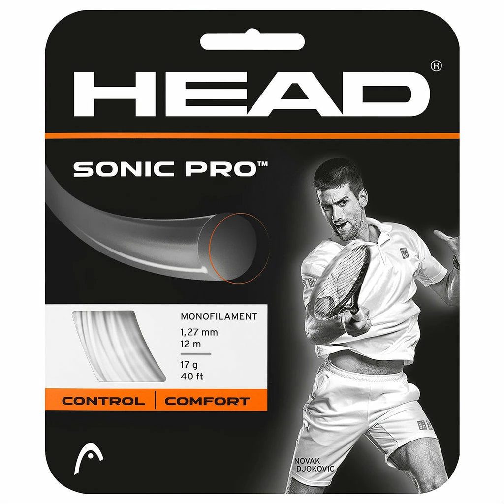 Head Sonic Pro 17 Tennis String (White)