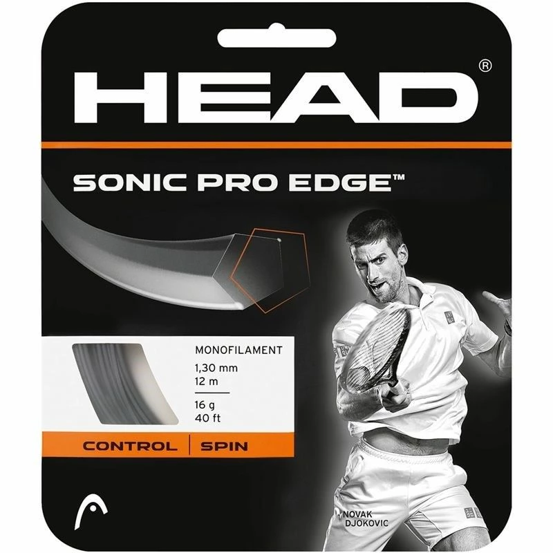Head Sonic Pro Edge 16 Tennis String (Anthracite) 3 Head Sonic Pro Edge 16 Tennis String (Anthracite)