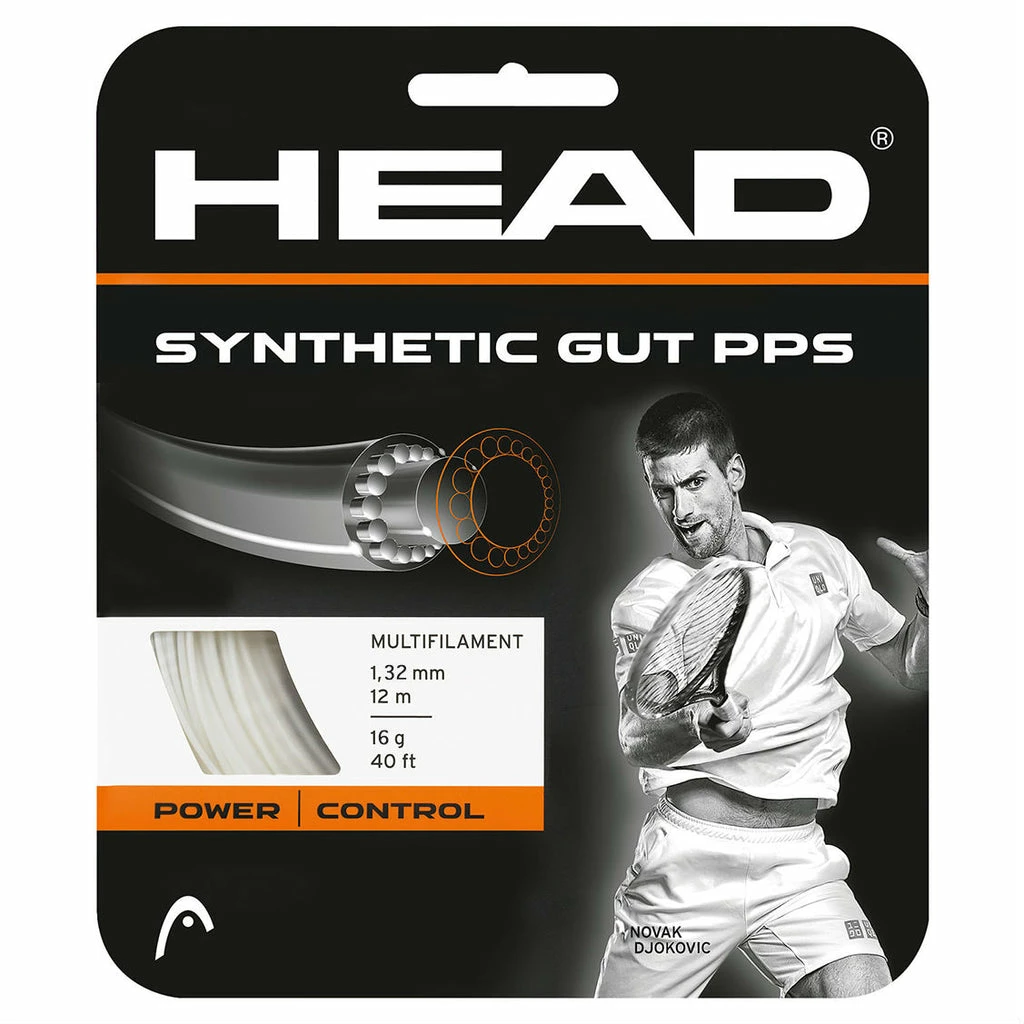 Head Synthetic Gut 16 PPS Tennis String (White) 3 Head Synthetic Gut 16 PPS Tennis String (White)