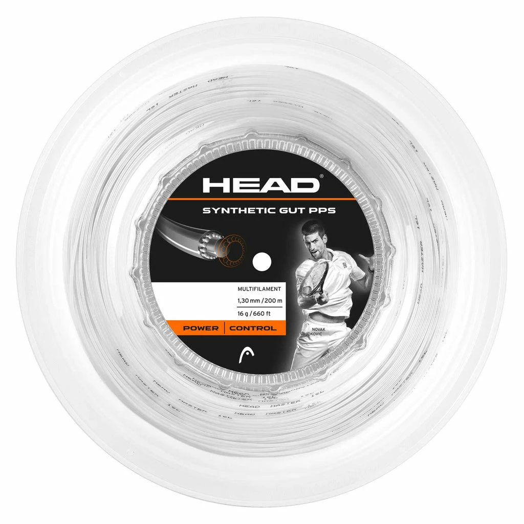 Head Synthetic Gut 17 PPS Tennis String Reel (White) 3 Head Synthetic Gut 17 PPS Tennis String Reel (White)