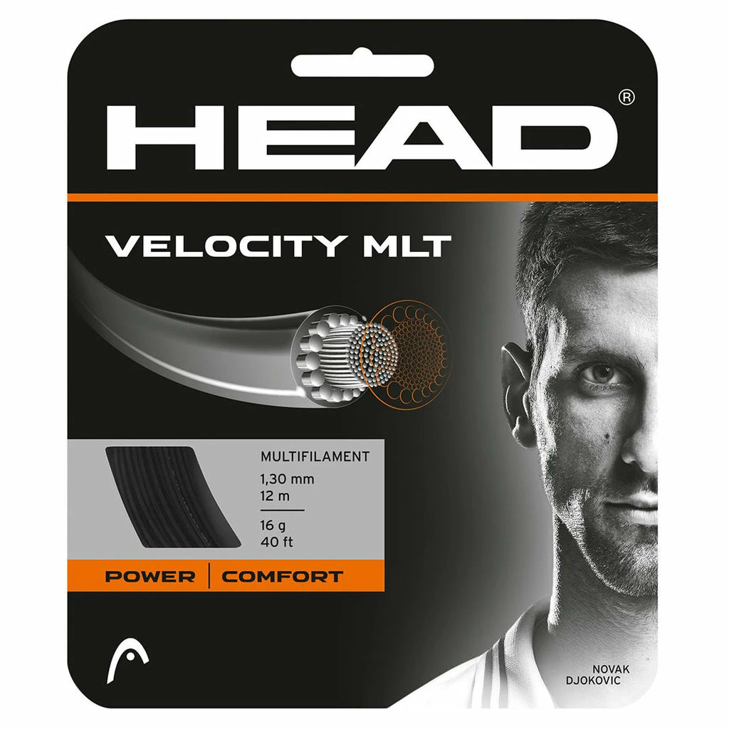 Head Velocity MLT 16 Tennis String (Black)