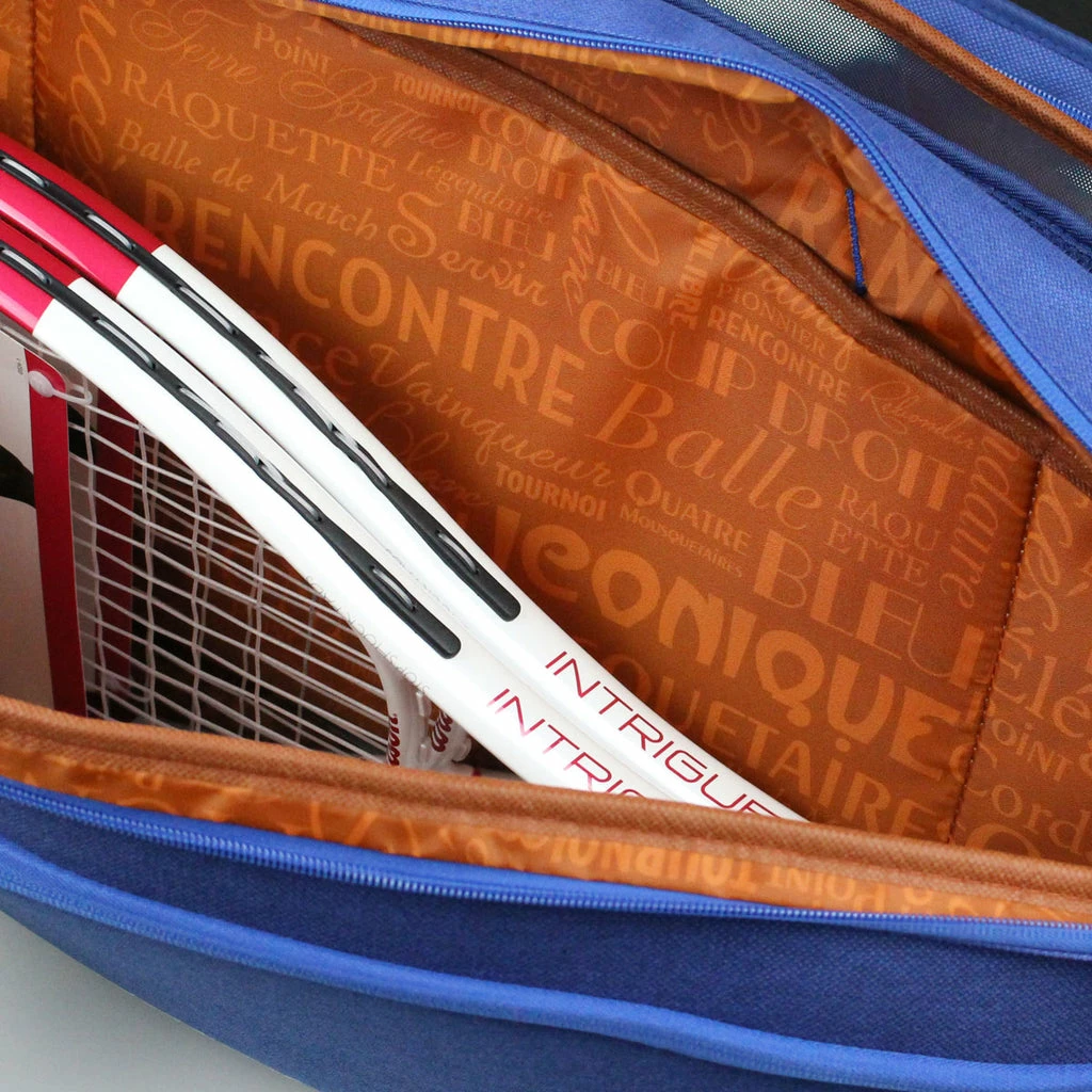 Wilson Super Tour 9 Pack Roland Garros Racquet Bag (Blue/Clay) - Image 3