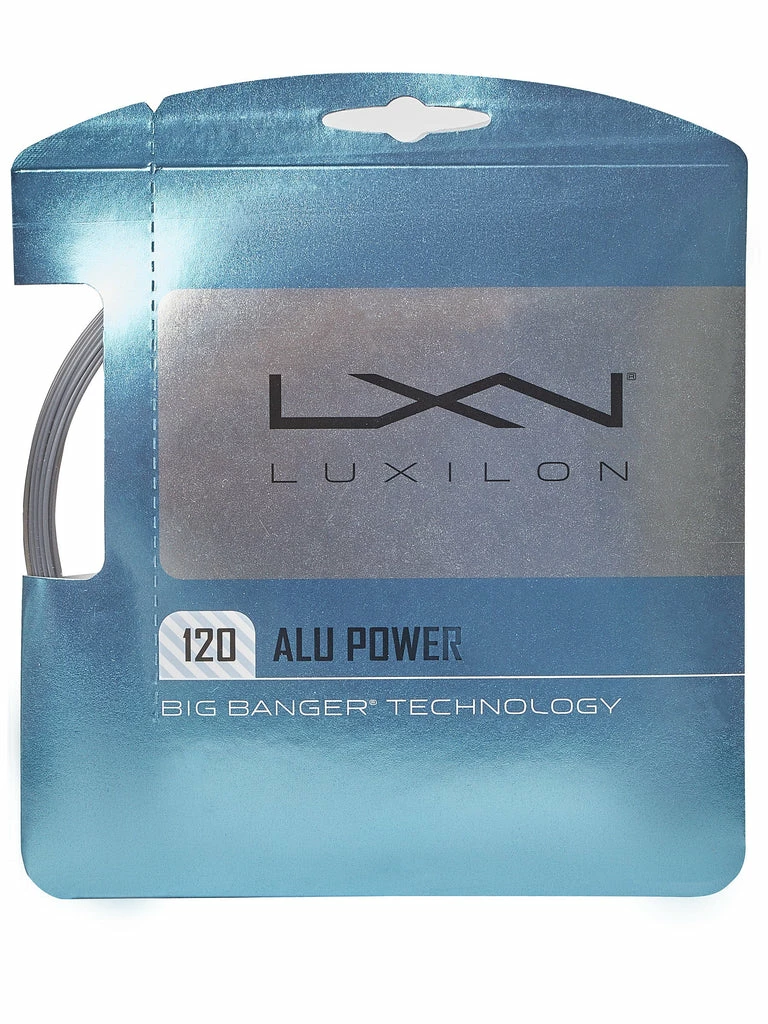 Luxilon ALU Power 17L Tennis String (Silver)