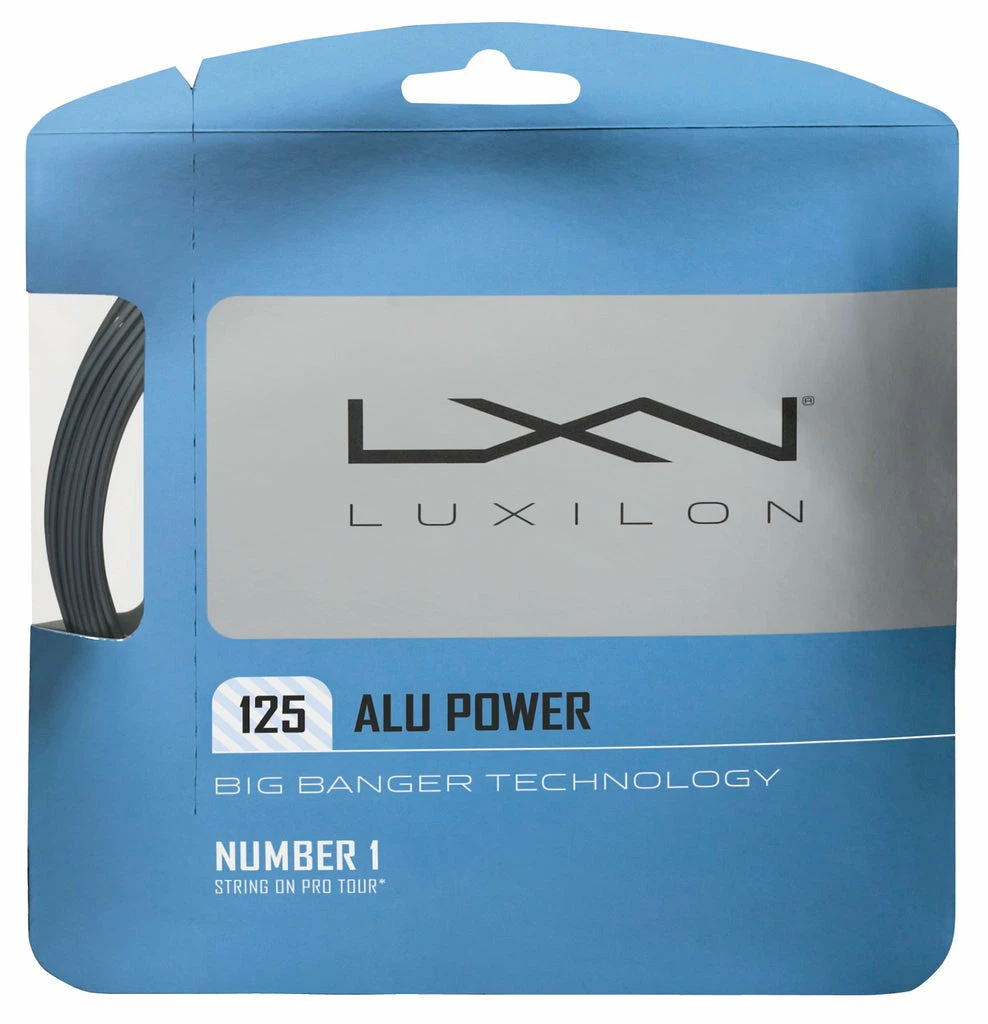 Luxilon ALU Power 16L / 1.25 Tennis String (Silver)