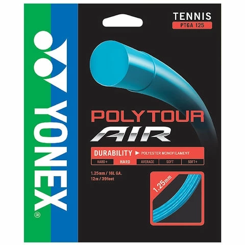 Yonex Poly Tour Air 16L 125 Tennis String (Blue)