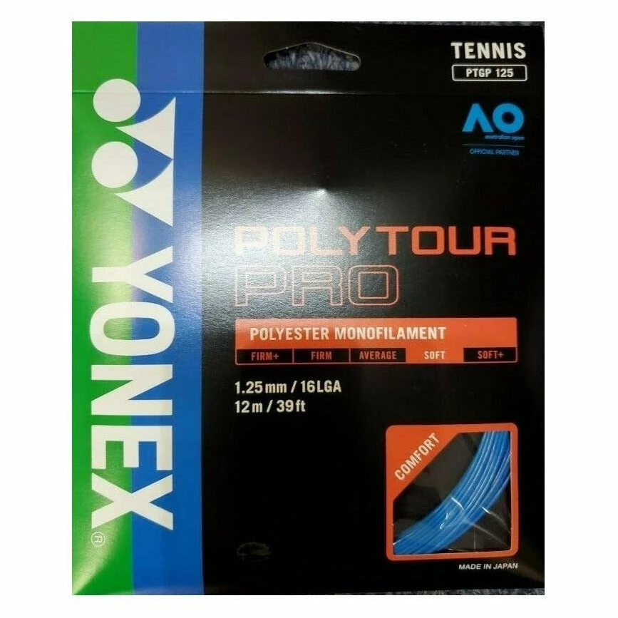 Yonex Poly Tour Pro 16L Tennis String (Blue)