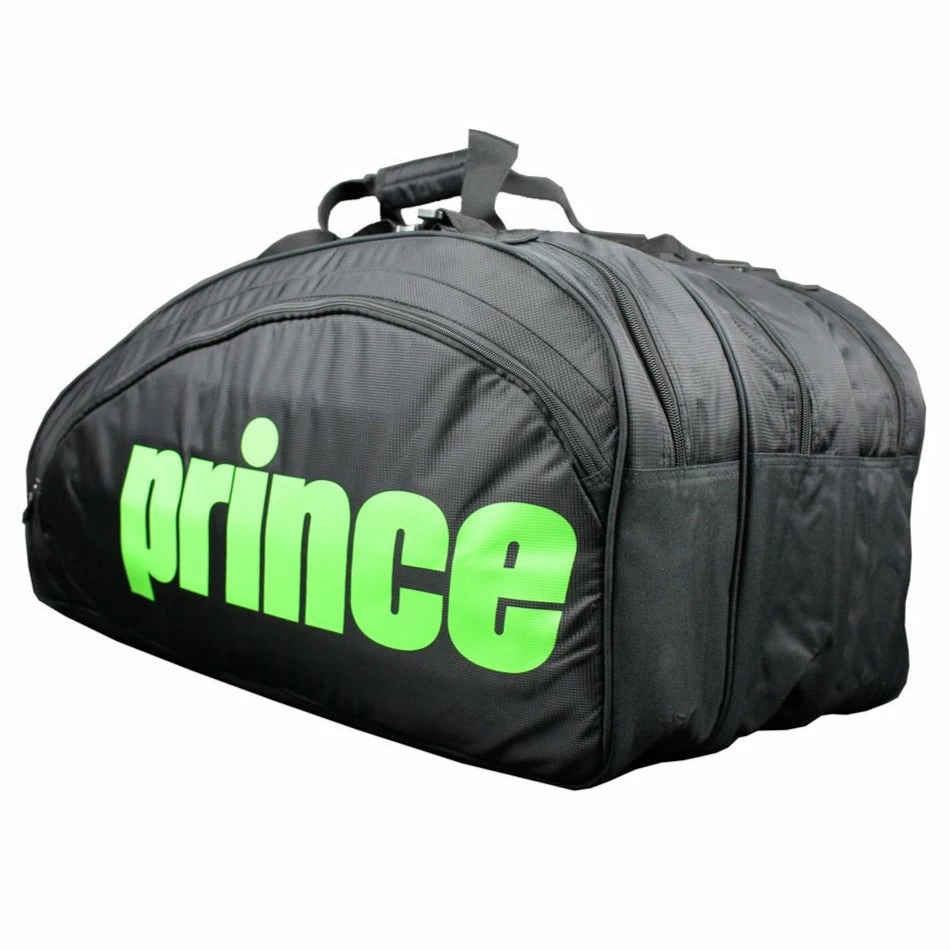 Prince Tour 12 Pack Racquet Bag (Black/Green)