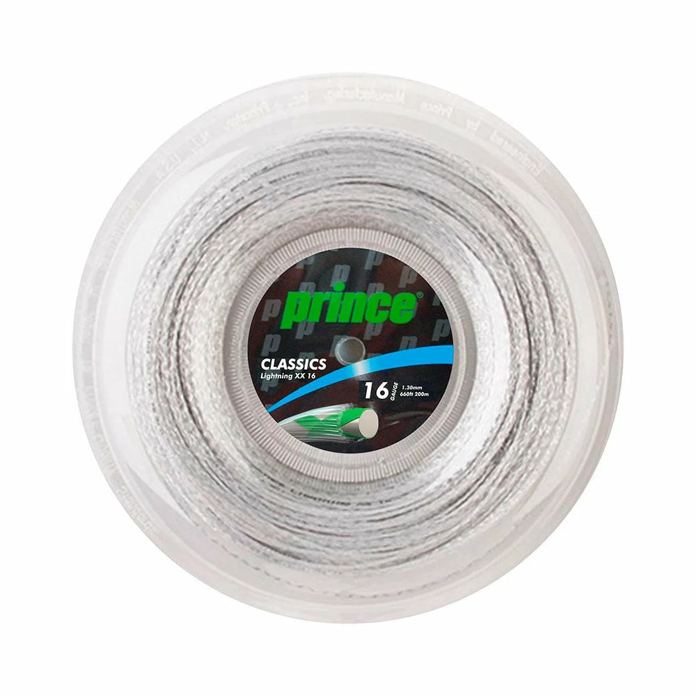 Prince Lightning XX 16 Tennis String Reel (Silver)