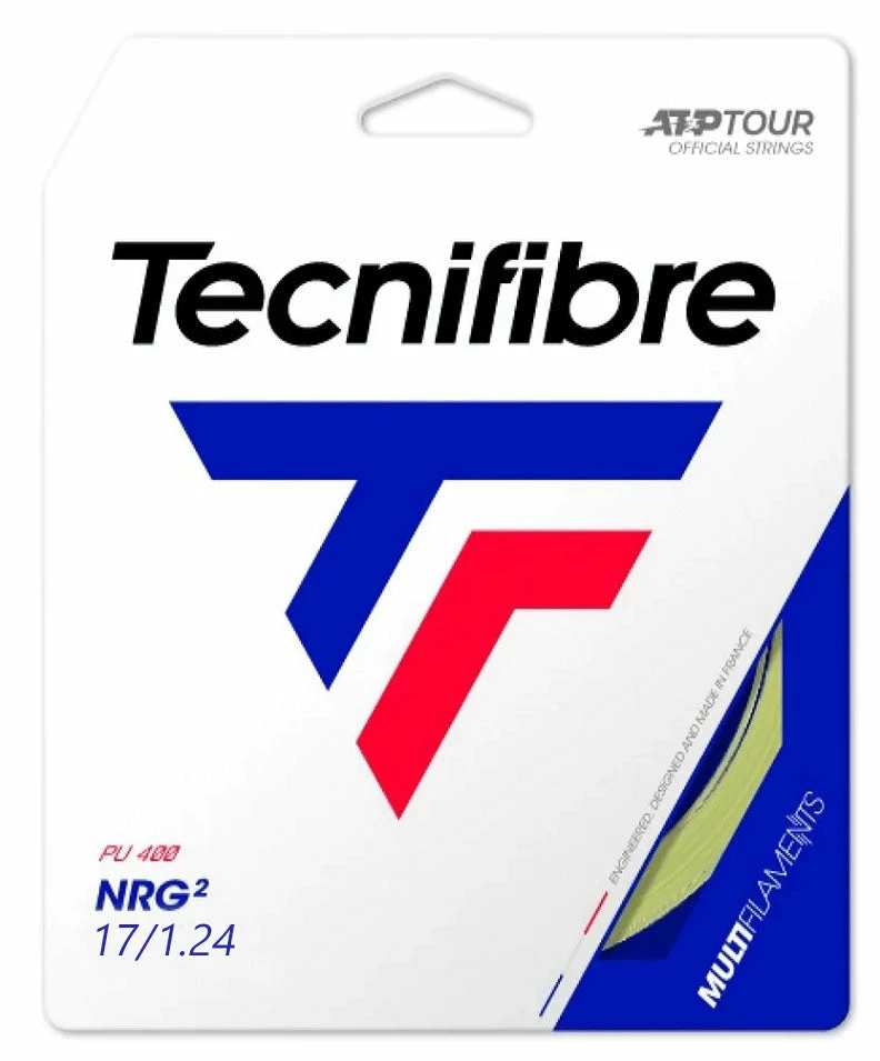 Tecnifibre NRG2 17 Tennis String (Natural) - Cut From Reel - Image 2