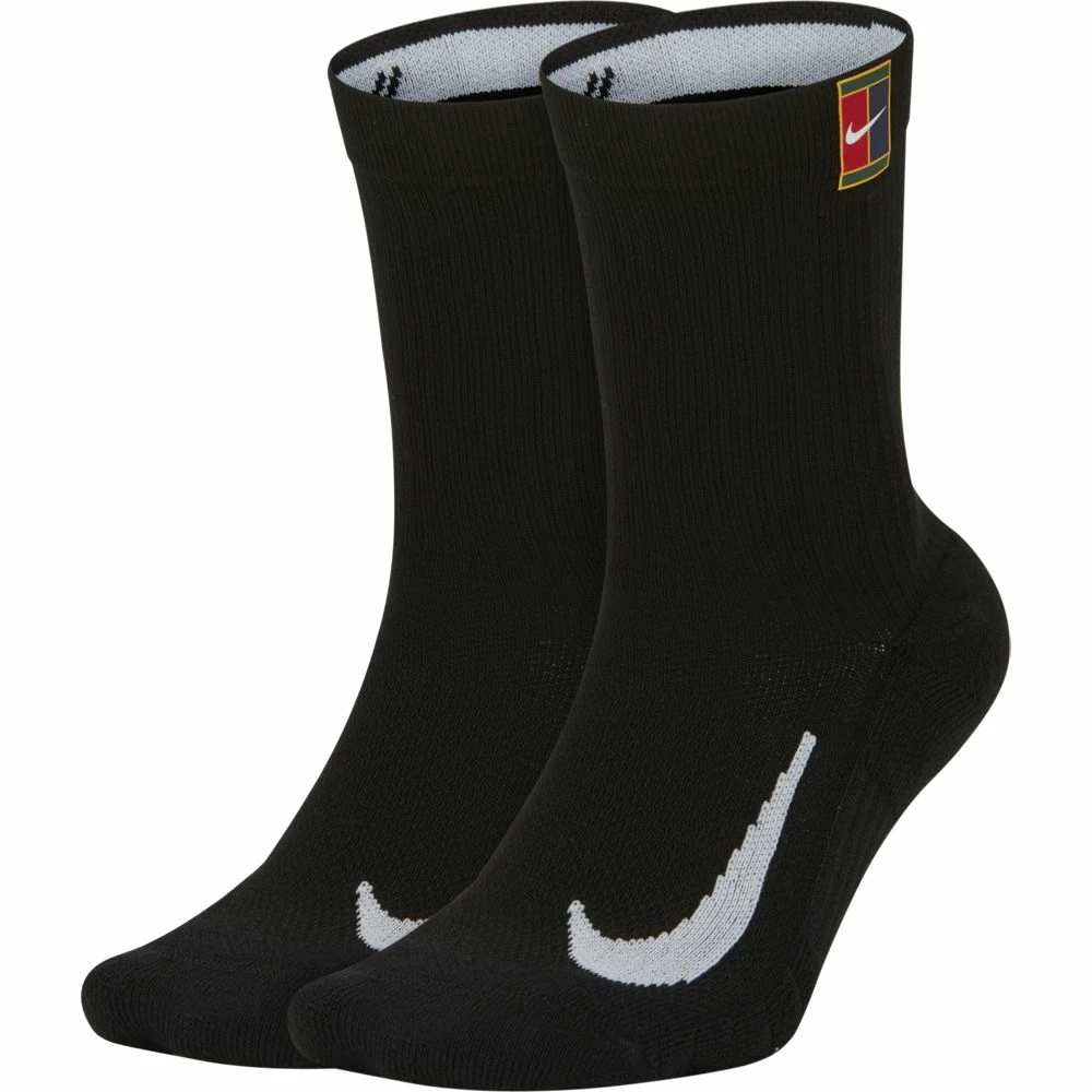 Nike Court Multiplier Cushioned Socks (Black)