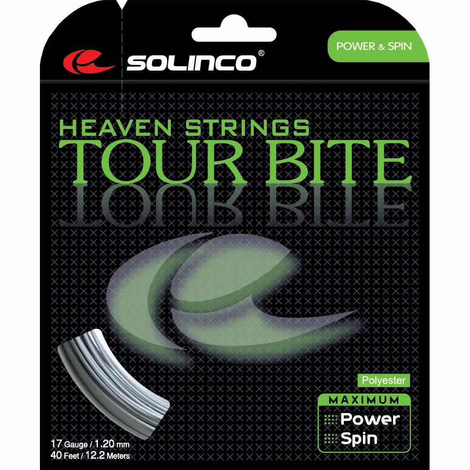 Solinco Tour Bite 17 Tennis String (Silver) 3 Solinco Tour Bite 17 Tennis String (Silver)