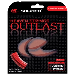 Solinco Outlast 16L Tennis String (Red)