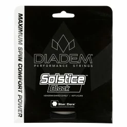 Diadem Solstice Black 16 Tennis String (Black)