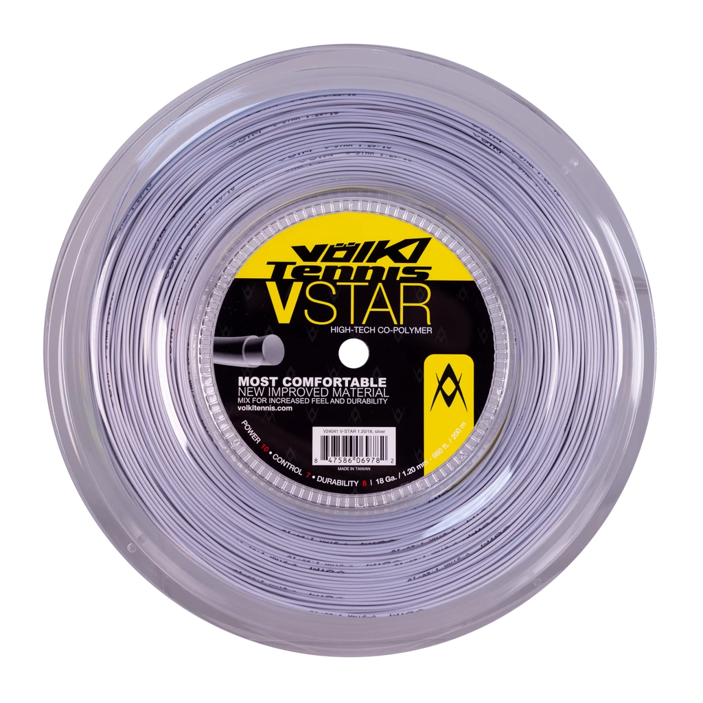 Volkl V-Star 18 Tennis String Reel (White)