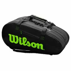 Wilson Super Tour 15 Pack Racquet Bag (Black/Green) 12 Wilson Super Tour 15 Pack Racquet Bag (Black/Green) -head shop WR8004101001 Super Tour 3 Comp BKGR Back 1024x1024