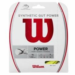 Wilson Synthetic Gut Power 16 Tennis String (Yellow)