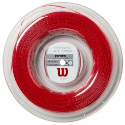 Wilson Synthetic Gut Power 16 Tennis String Reel (Red)