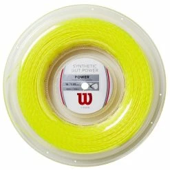 Wilson Synthetic Gut Power 16 Tennis String Reel (Yellow)