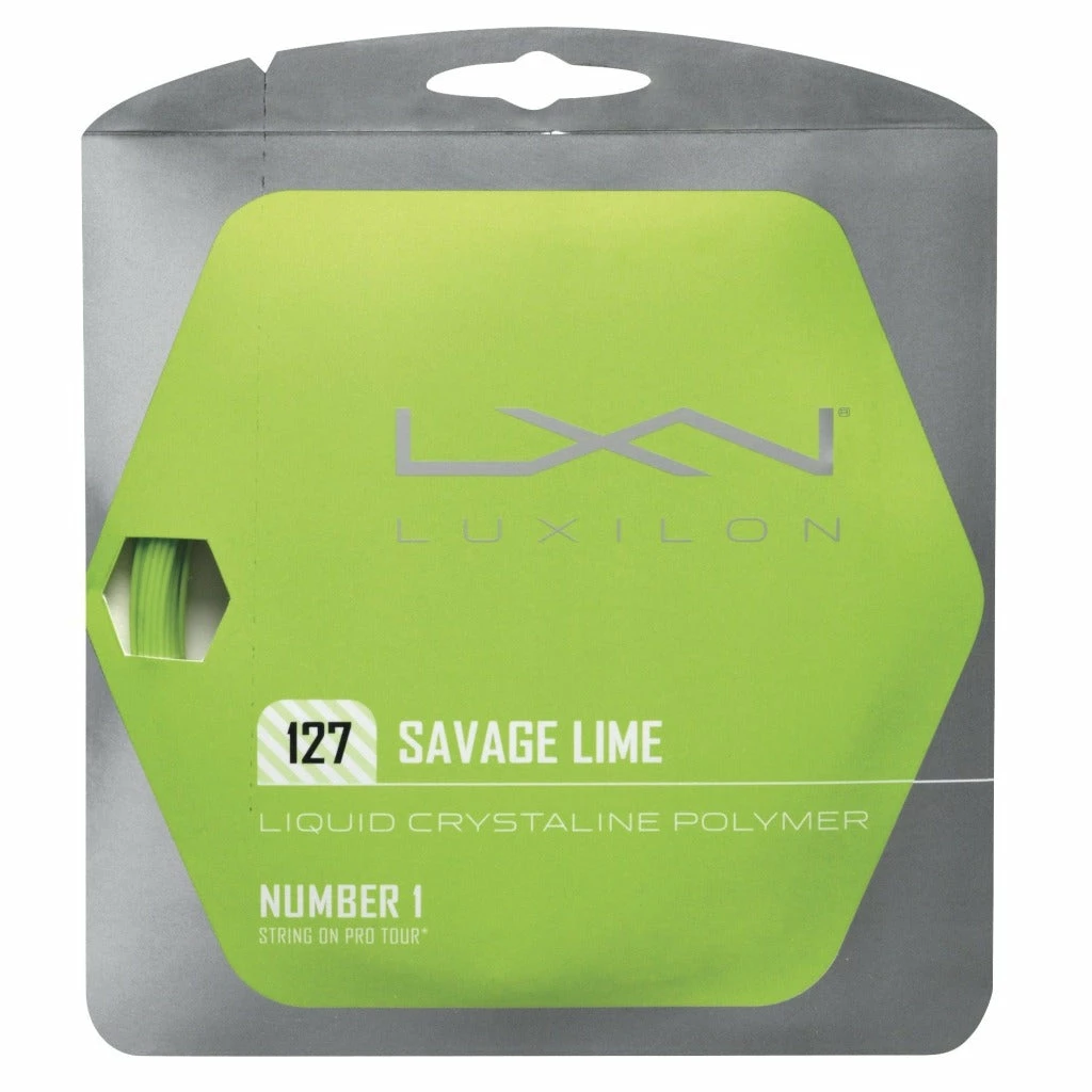 Luxilon Savage 16 Tennis String (Lime)