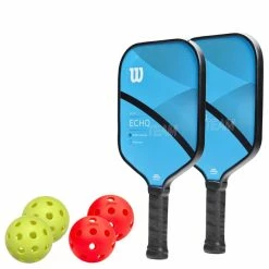 Wilson Echo Team 2 Paddle Pickleball Bundle