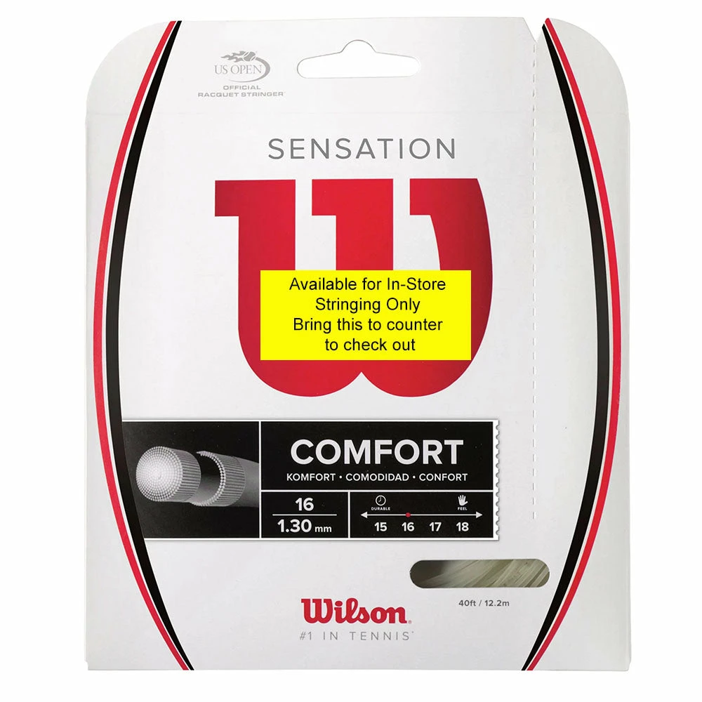 Wilson Sensation 16 Tennis String (Natural) - Cut From Reel - Image 2