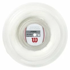 Wilson Synthetic Gut Power 16 Tennis String Reel (White)
