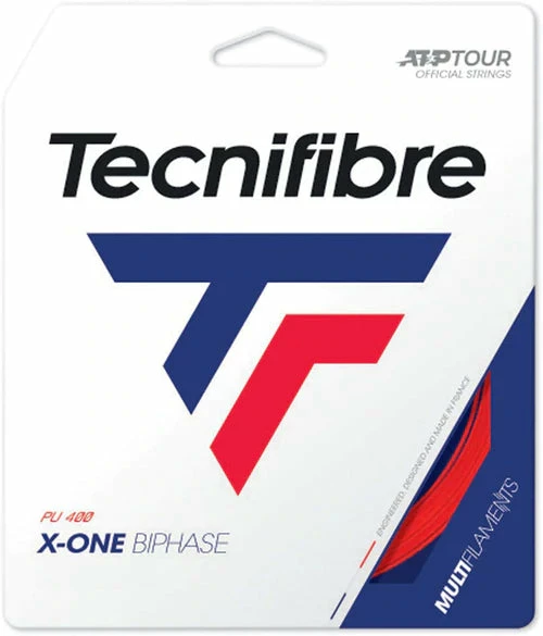 Tecnifibre X-One Biphase 18 Tennis String (Red) 3 Tecnifibre X-One Biphase 18 Tennis String (Red)