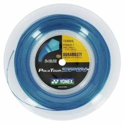 Yonex Poly Tour Spin 16L Tennis String Reel (Blue)