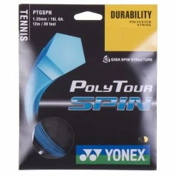 Yonex Poly Tour Spin 16L Tennis String (Blue)