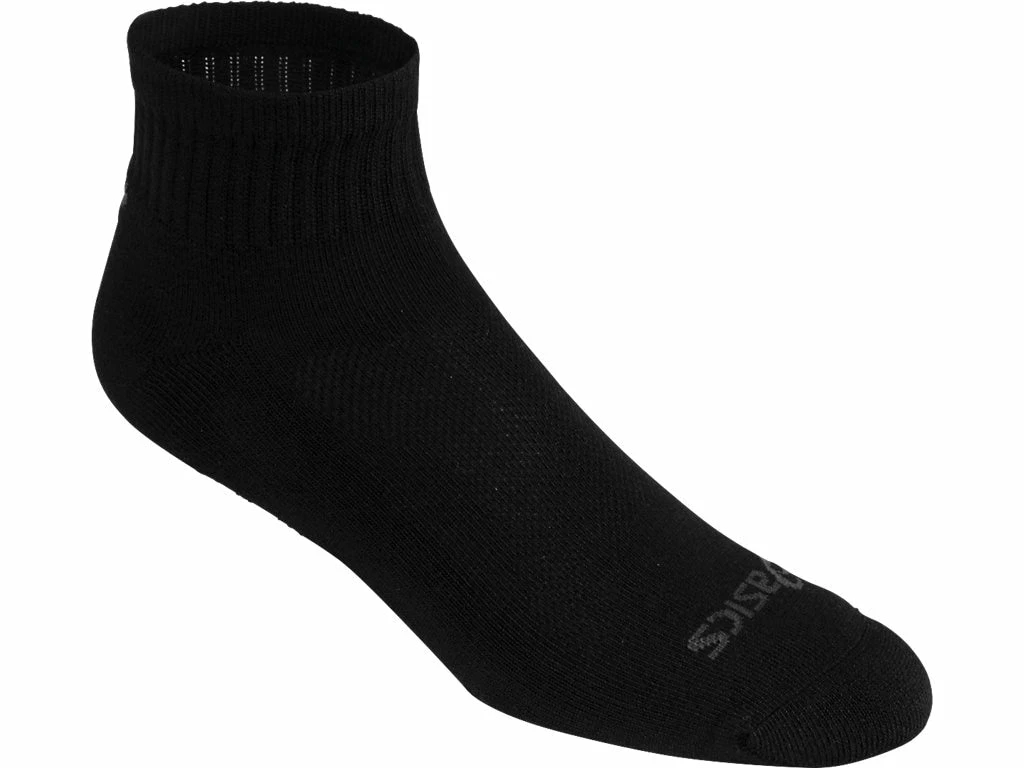Asics Cushion Quarter Socks (Black) - Image 2