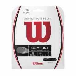 Wilson Sensation Plus 16 Tennis String (Black)