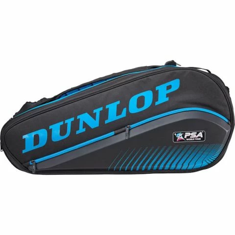 Dunlop PSA 12 Racquet Squash Bag (Black/Blue) - Image 3